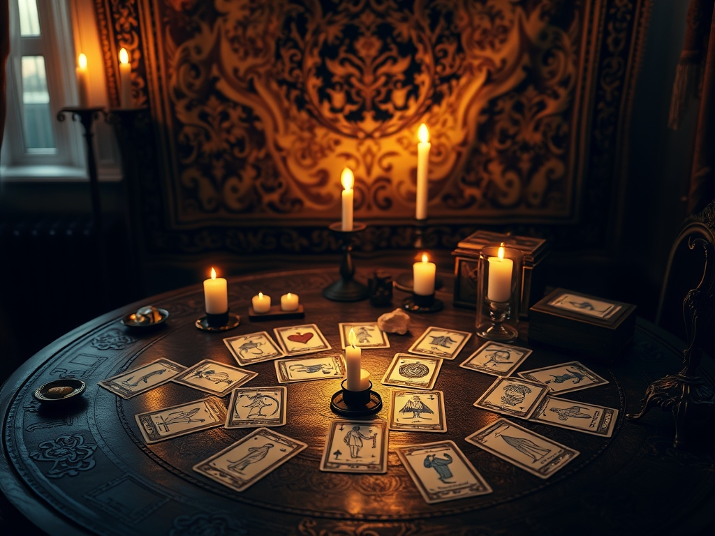 Схема расклада Таро на отношения с мужчиной